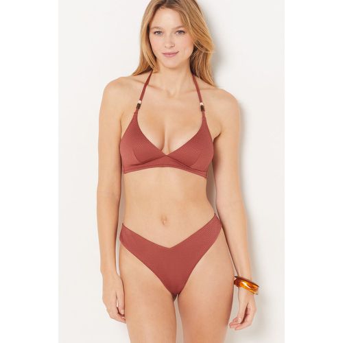 Bikini brésilien high leg bas de maillot texturé - Idyllique - 34 - - Etam - Modalova