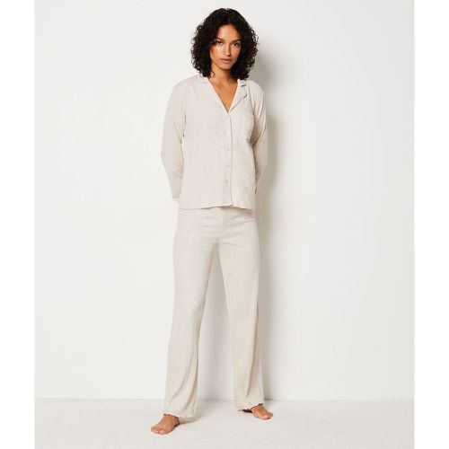 Pantalon de pyjama en maille côtelée richelieu - Coly - XS - Etam - Modalova