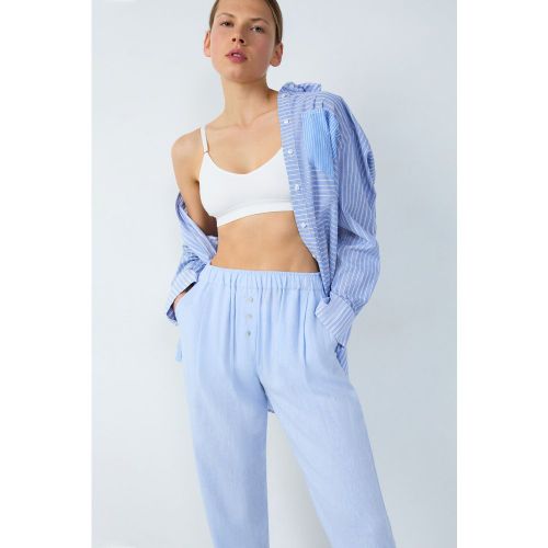 Pantalon de pyjama droit en lin - Isame - S - Etam - Modalova