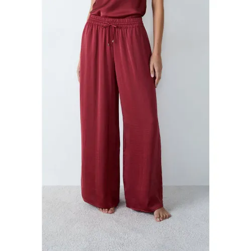 Pantalon satiné coupe large - Cheeta - XS - Etam - Modalova