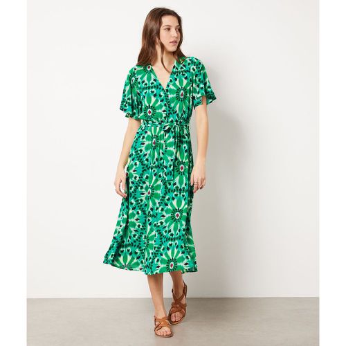 Robe longue manches courtes à motif - Valentina - XS - Etam - Modalova