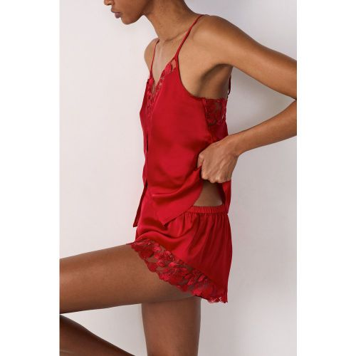Short de pyjama satiné détails broderie - Fragrance - S - Etam - Modalova