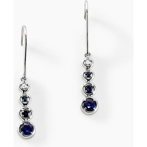 Boucles D'oreilles Pendantes Josephine Or Saphir Et Diamant - Histoire d'Or - Modalova