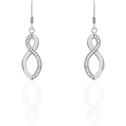 Boucles D'oreilles Pendantes Odile Argent Oxyde De Zirconium - Histoire d'Or - Modalova