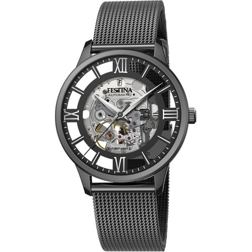 Montre Skeleton Automatic Blanc - Festina - Modalova