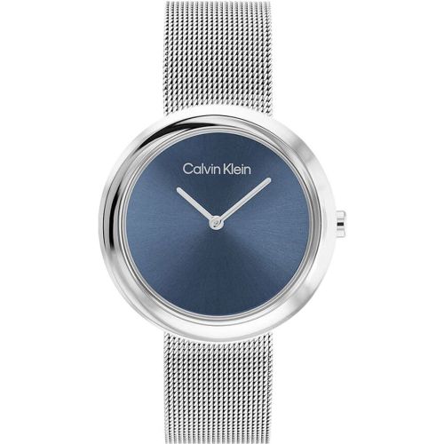 Montre Twisted Bezel Bleu - Calvin Klein - Modalova