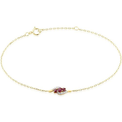 Bracelet Trinitie Or Rubis Diamant - Histoire d'Or - Modalova