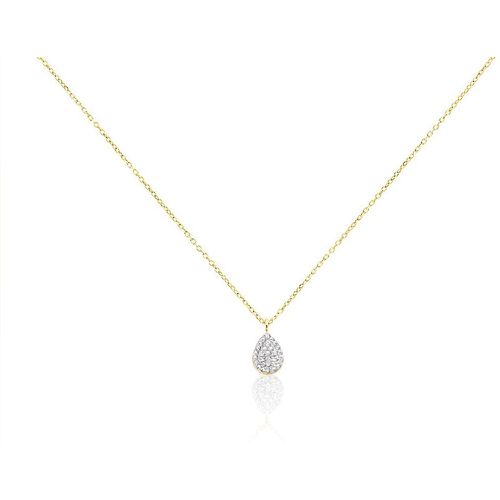 Collier Pear C Or Jaune Diamant - Histoire d'Or - Modalova