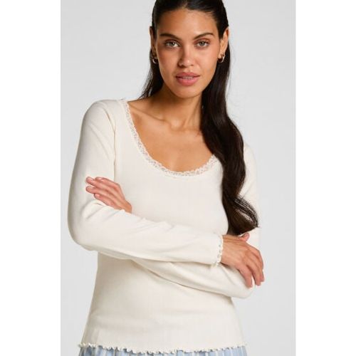Top Jersey avec Dentelle - Hunkemöller - Modalova