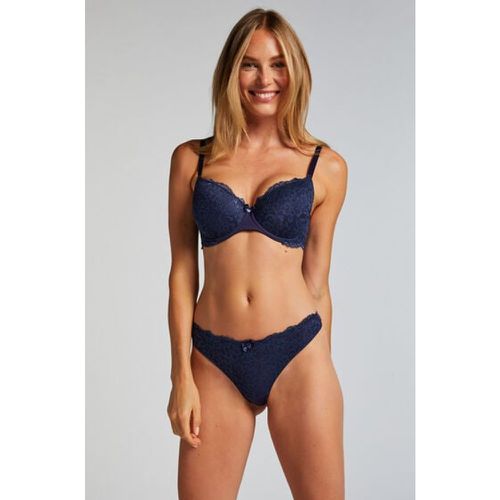 Hunkemöller String Marine Bleu - Hunkemöller - Modalova