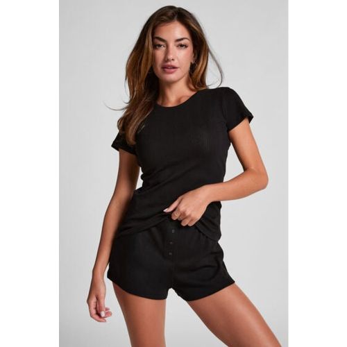 Hunkemöller Short Pointelle Noir - Hunkemöller - Modalova