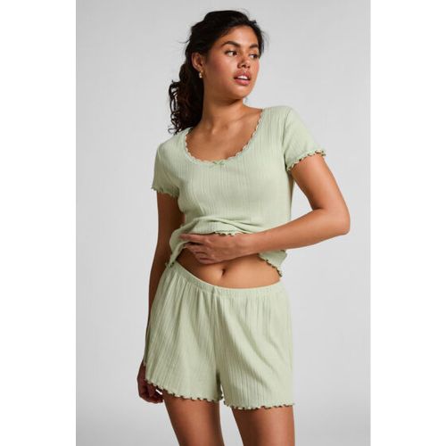 Hunkemöller Short Pointelle Vert - Hunkemöller - Modalova