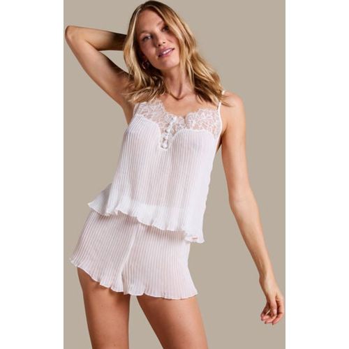 Hunkemöller Short Plisse Blanc - Hunkemöller - Modalova
