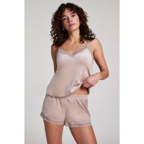 Short en velours à dentelle - Hunkemöller - Modalova