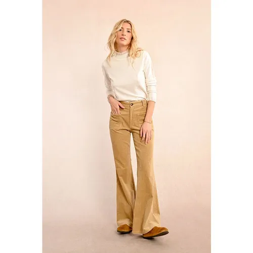 Pantalon flare en velours - MOLLY BRACKEN - Modalova