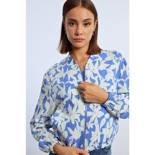 Veste bomber courte imprimée - LILI SIDONIO - Modalova