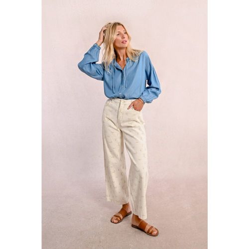 Pantalon droit à motif - MOLLY BRACKEN - Modalova