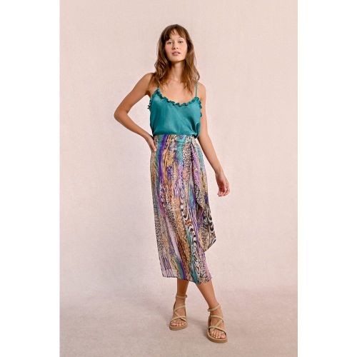 Longue jupe imprimée, en semi-transparence - MOLLY BRACKEN - Modalova