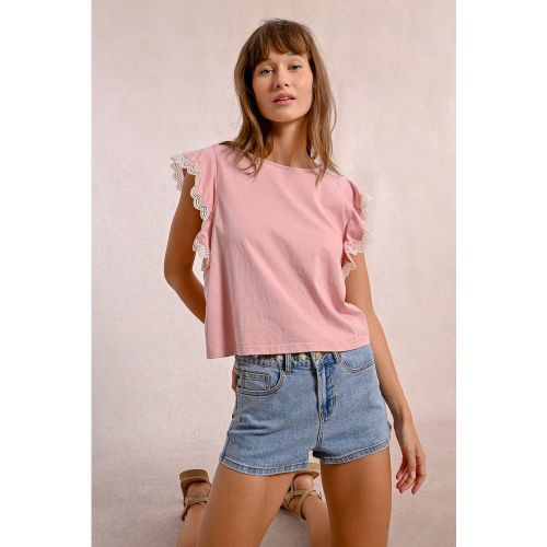T-shirt à manches volantées - MOLLY BRACKEN - Modalova