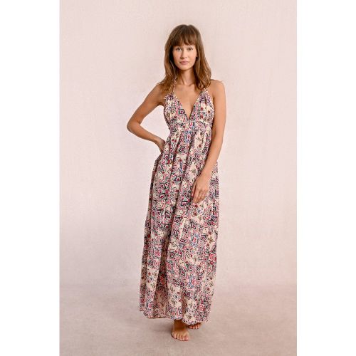 Longue robe à imprimé ethnique - MOLLY BRACKEN - Modalova