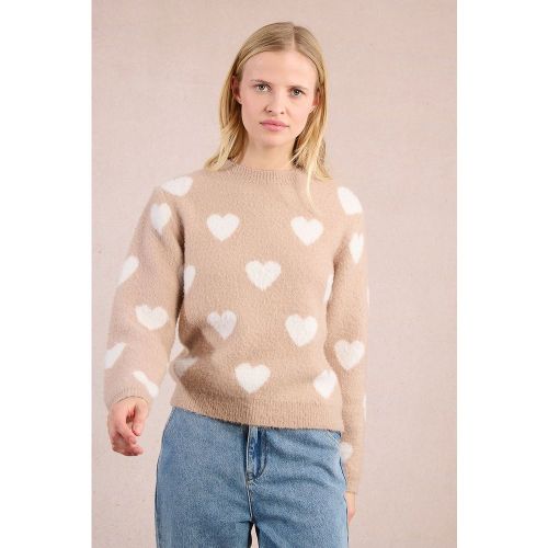 Pull en maille à motif cœur - MOLLY BRACKEN - Modalova