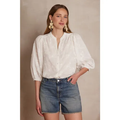 Blouse brodée patience en 100% coton taille XS - Maison 123 - Modalova