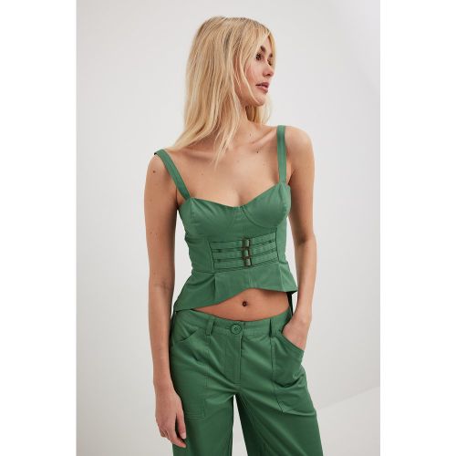 Haut style corset cargo - Green - Lojsan Wallin x NA-KD - Modalova