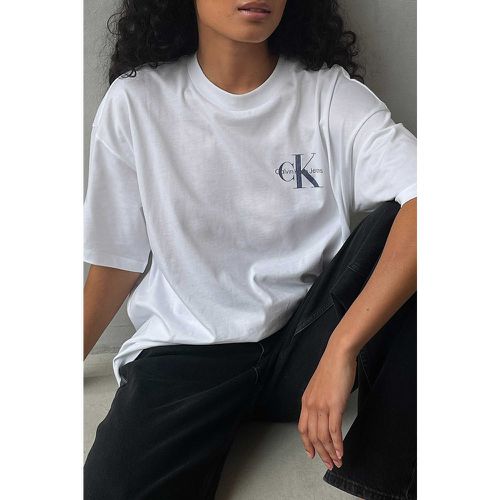 Biologique tee-shirt boyfriend surdimensionné - White - Calvin Klein for NA-KD - Modalova