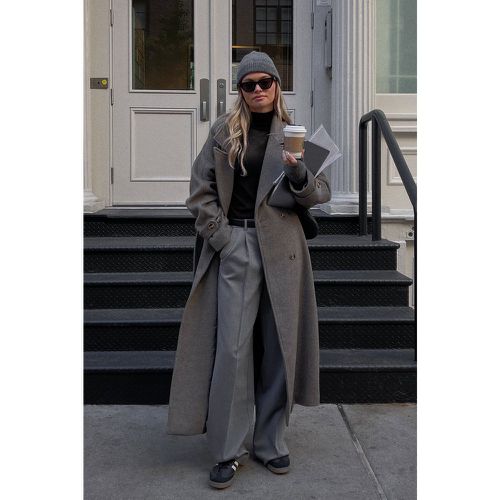 Pantalon de costume à taille réglable - Grey - Claire Rose x NA-KD - Modalova