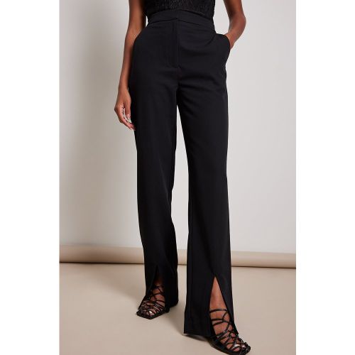 Pantalon fendu devant - Black - NA-KD Classic - Modalova