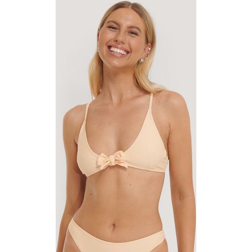 Tied Front Bikini Top - Orange - NA-KD Swimwear - Modalova