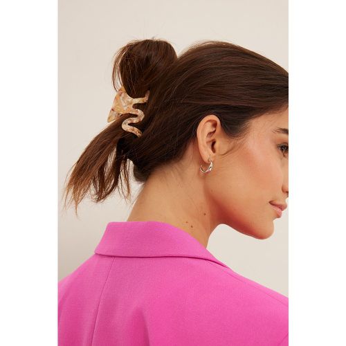 Femme Accessoires Élastiques Accessories Pince à cheveux carrée brillante NA-KD en coloris Rose barrettes et accessoires pour cheveux 