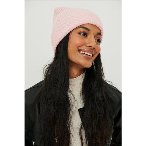 Bonnet en tricot basique - Pink - NA-KD Accessories - Modalova