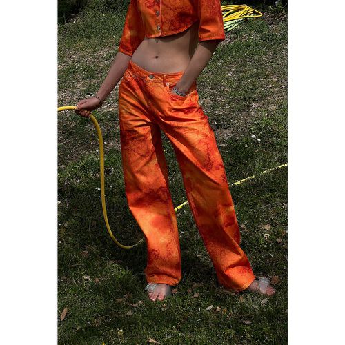 Jean taille basse - Orange - NA-KD ART - Modalova