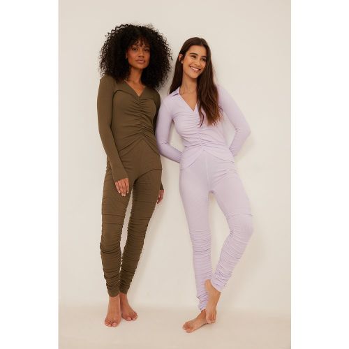 NA-KD Legging - Purple - NA-KD - Modalova