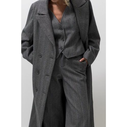 Gilet de costume - Grey - Josefine HJ x NA-KD - Modalova