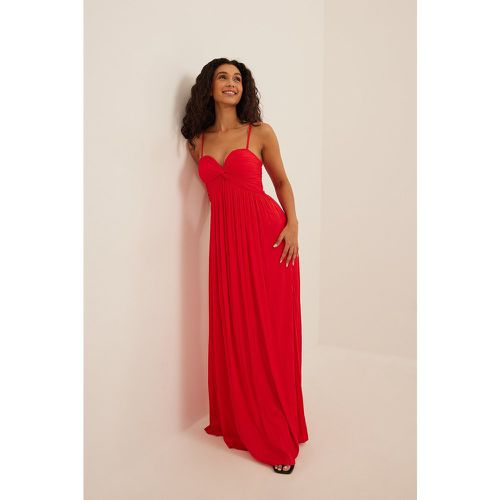 Maxi robe plissée - Red - NA-KD Party - Modalova