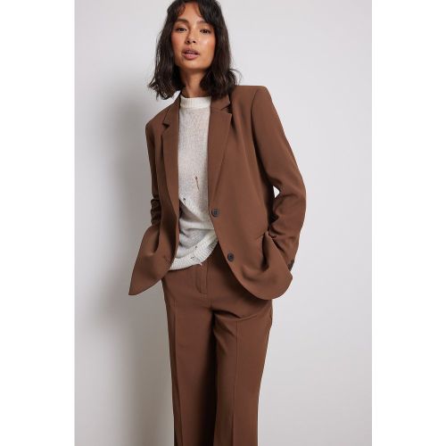 Blazer cintré coupe standard - Brown - NA-KD Classic - Modalova