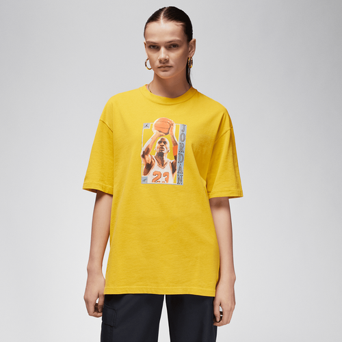 Women's Oversized Graphic T-Shirt, , Apparel, yellow ochre/9131c, taille: XS - Jordan - Modalova