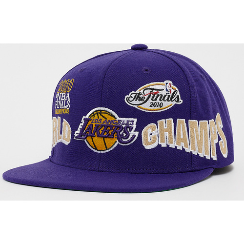 WORLD CHAMPS SNAPBACK MLB Los Angeles Lakers purple, , Accessoires, purple, taille: one size - Mitchell & Ness - Modalova