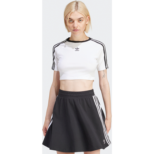T-Shirt adicolor 3-Stripes Crop, , Apparel, white, taille: XS - adidas Originals - Modalova