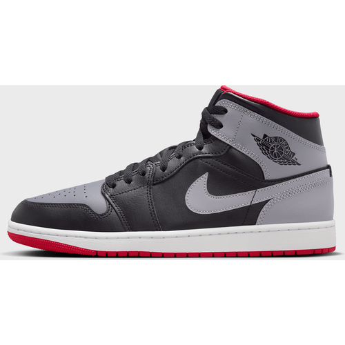 Air 1 Mid, , Footwear, black/cement grey/fire red/white, taille: 45 - Jordan - Modalova