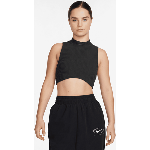 Sportswear Chill Knit Rib Crop Tanktop, , Apparel, black/black, taille: XS - Nike - Modalova