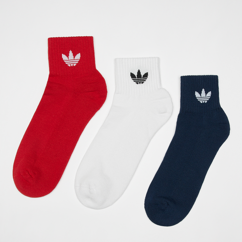 Chausetttes Mid Ankle adicolor (3 Pack), , Accessoires, night indigo/white/better scarlet, taille: 37-39 - adidas Originals - Modalova