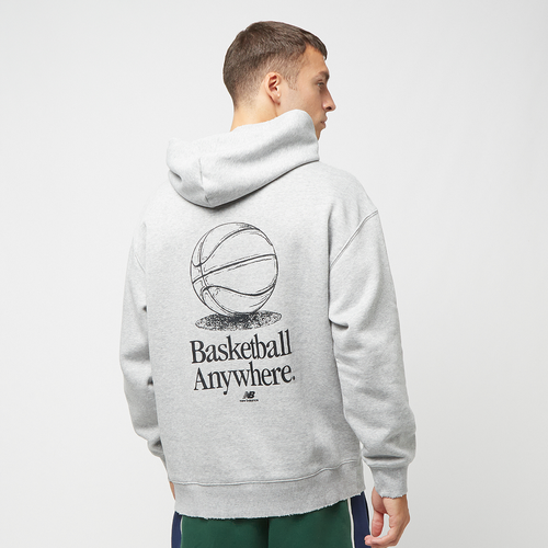 Hoops Fleece Hoodie, Online Only, athletic grey, Taille: XS, tailles disponibles:XS,S - New Balance - Modalova