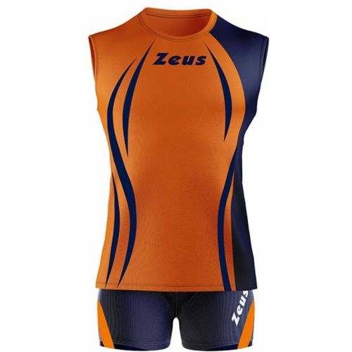 Kit Klima s Maillot de sport + Short arancio/bleu - Zeus - Modalova