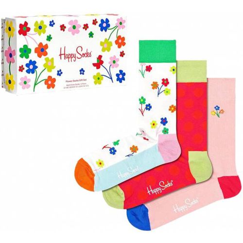 Flower Power Coffret cadeau Chaussettes 3 paires XFLO08-3300 - Happy Socks - Modalova