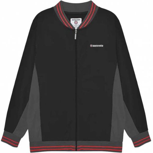 Vintage Track Jacket s Veste rétro SS4100-BLK-IRON-RED - Lambretta - Modalova