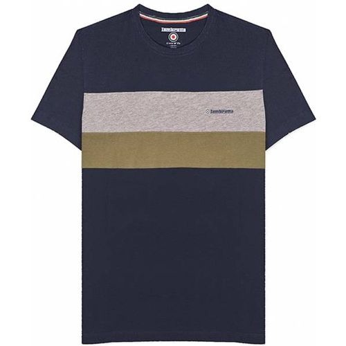Pannelled Tee s T-shirt SS9036-MARINE - Lambretta - Modalova