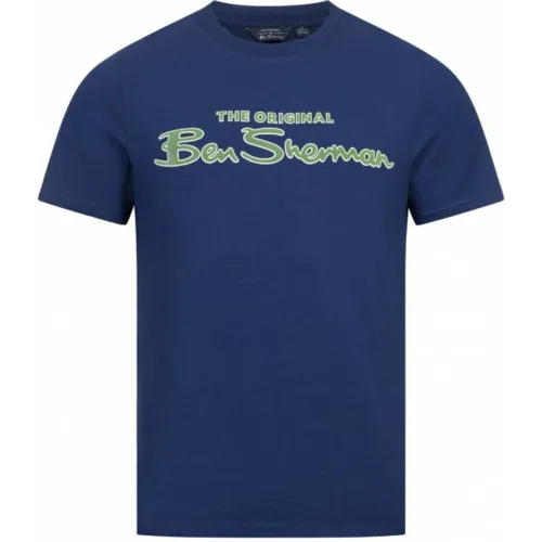 Flocked Logo s T-shirt 0076268-TWILIGHTDENIM - Ben Sherman - Modalova